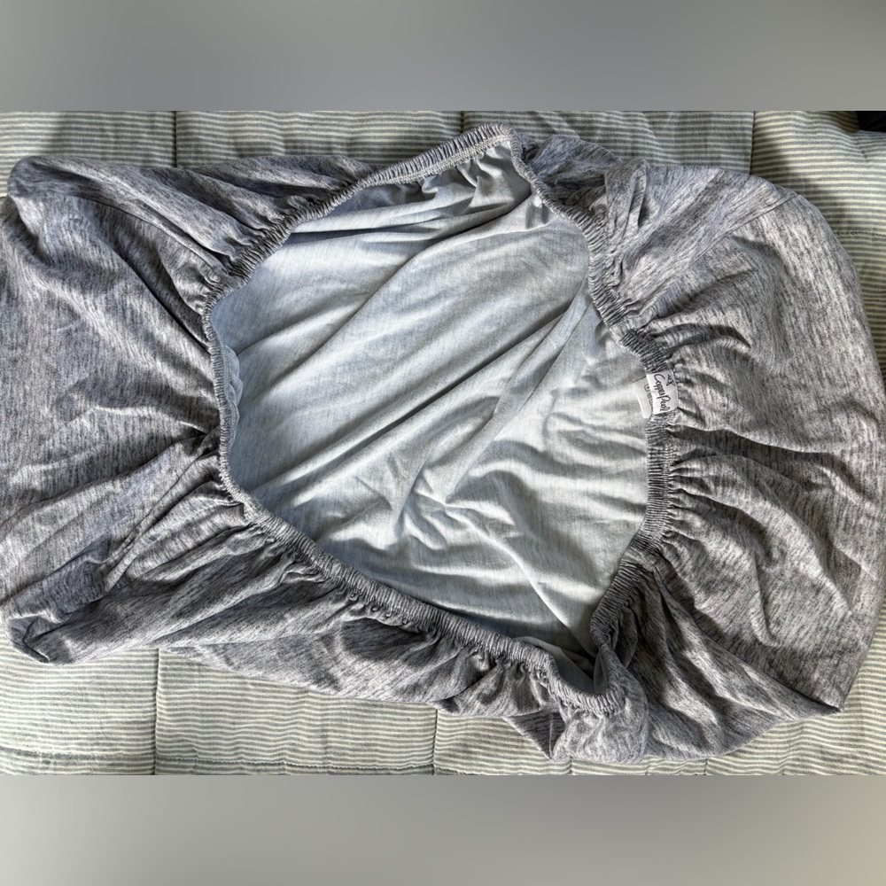 Copper pearl bassinet Gray Fitted Sheet